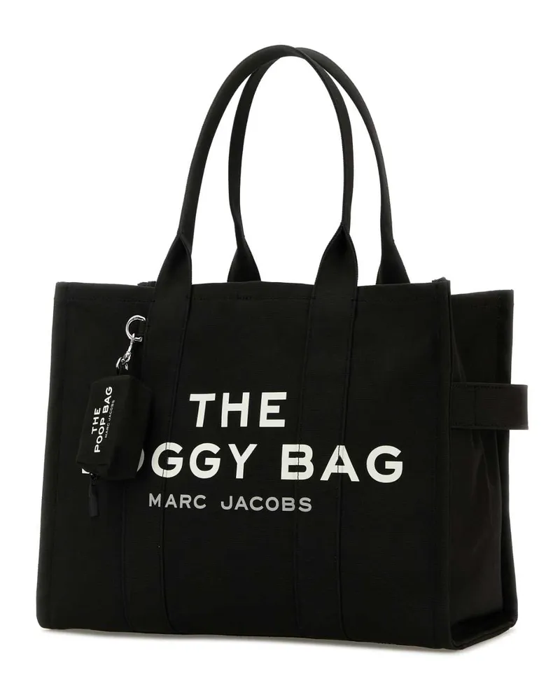 Marc Jacobs Women's Black Canvas The Doggy Bag Dog Carrier Borse A Mano Black