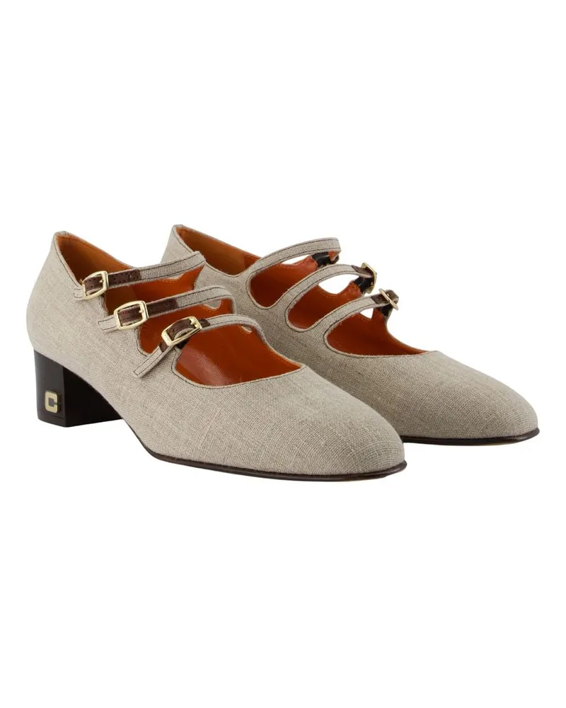 Carel Women's Kina Pumps -  Canvas Beige Shoes Beige