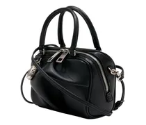 Women's Top Handle Bag Black Lambskin