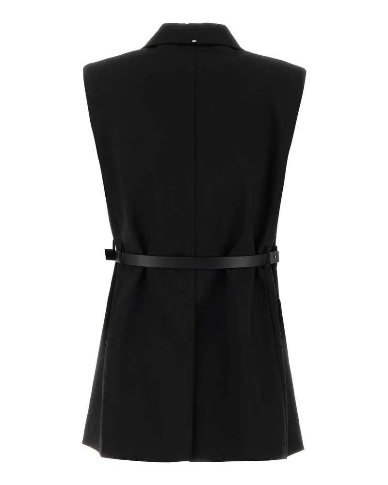 SPORTMAX Tailored Viscose Vest — Black Black