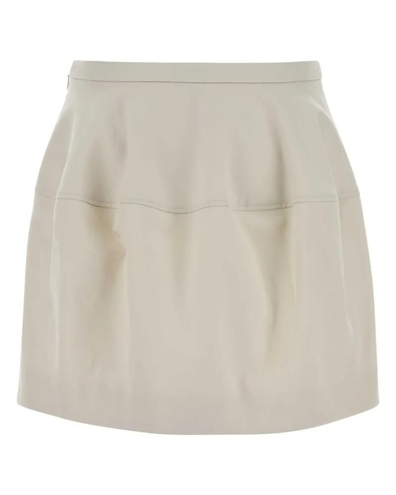 Loewe Women's Ivory Cotton Blend Skirt Gonne Ivory