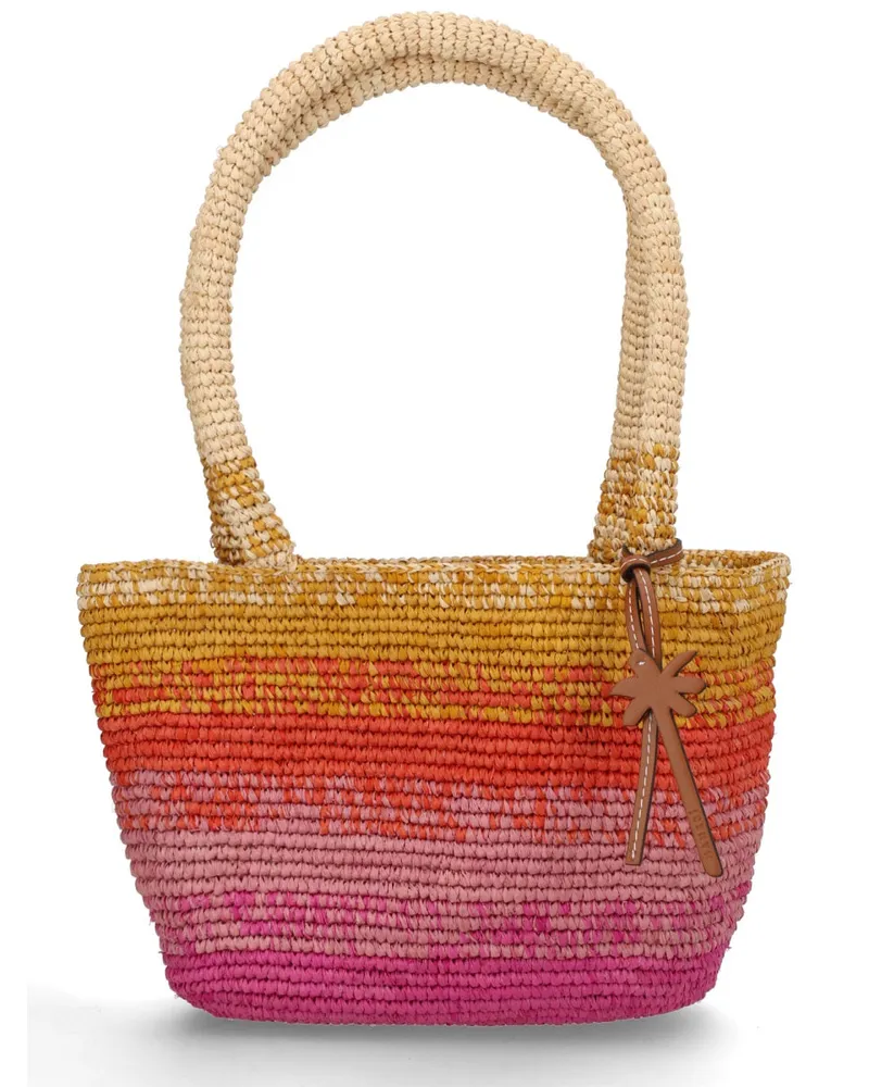 Manebí Women's Shoulder Bag Panier Multicolour Raffia Natural Multicolor