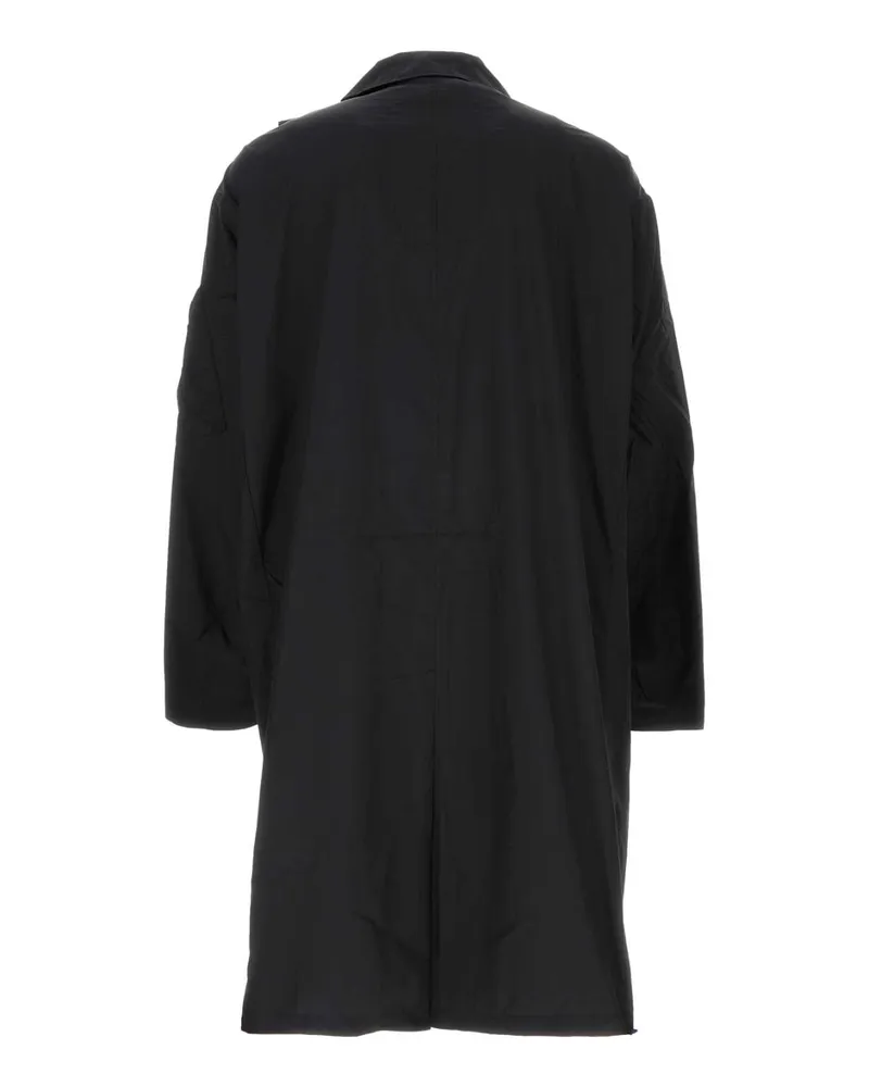 Random Identities Men Black Polyester Coat Cappotti Black