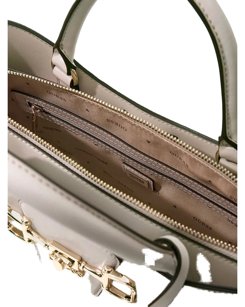Guess Women's Satchel Bag Stone Polyurethane - Satchel-Bags Beige