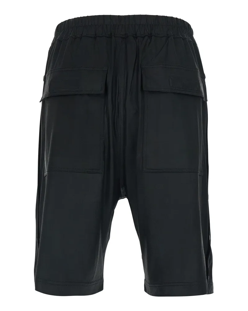 Rick Owens Technical Acetate Shorts — Black Black
