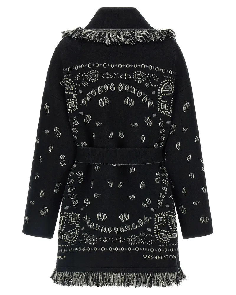 Alanui Bandana Cardigan — Black Black