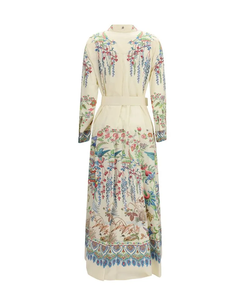 Etro Women's White Cotton Casual Dress White