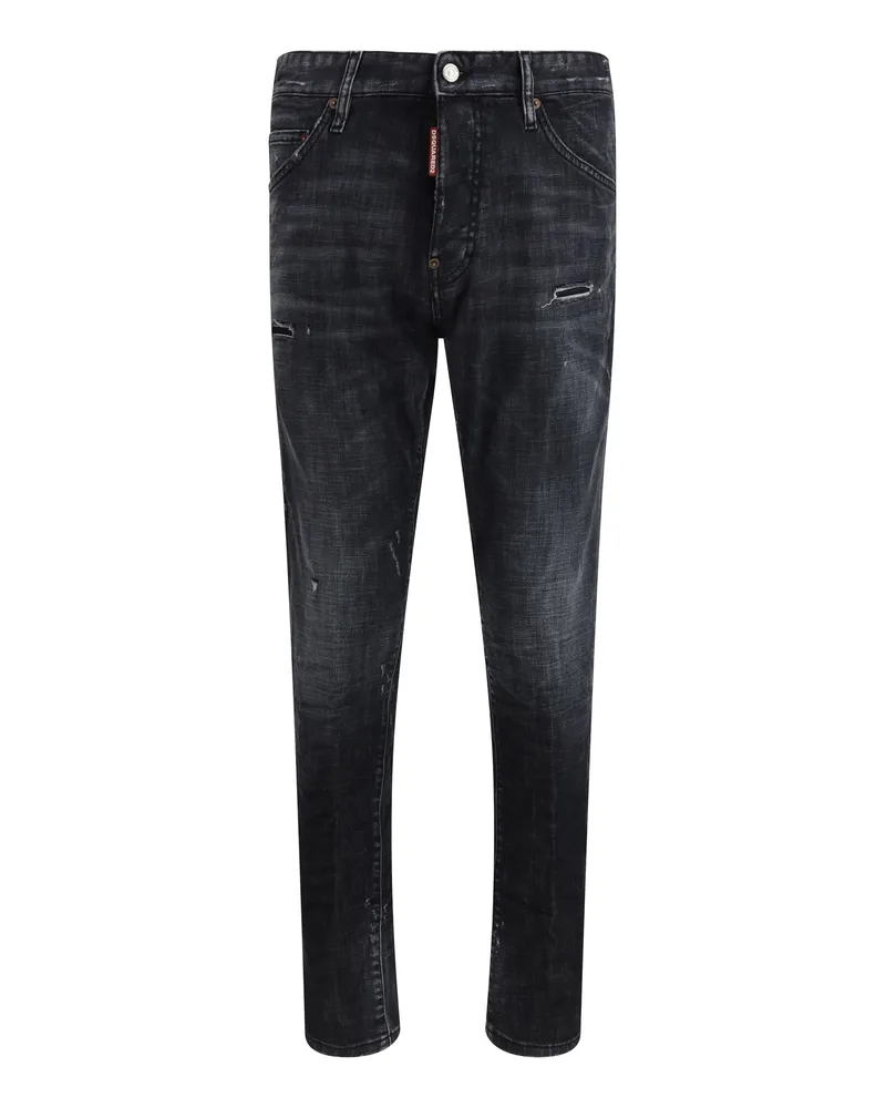 Dsquared2 Men's Jeans Teddy Wash Black Cotton 