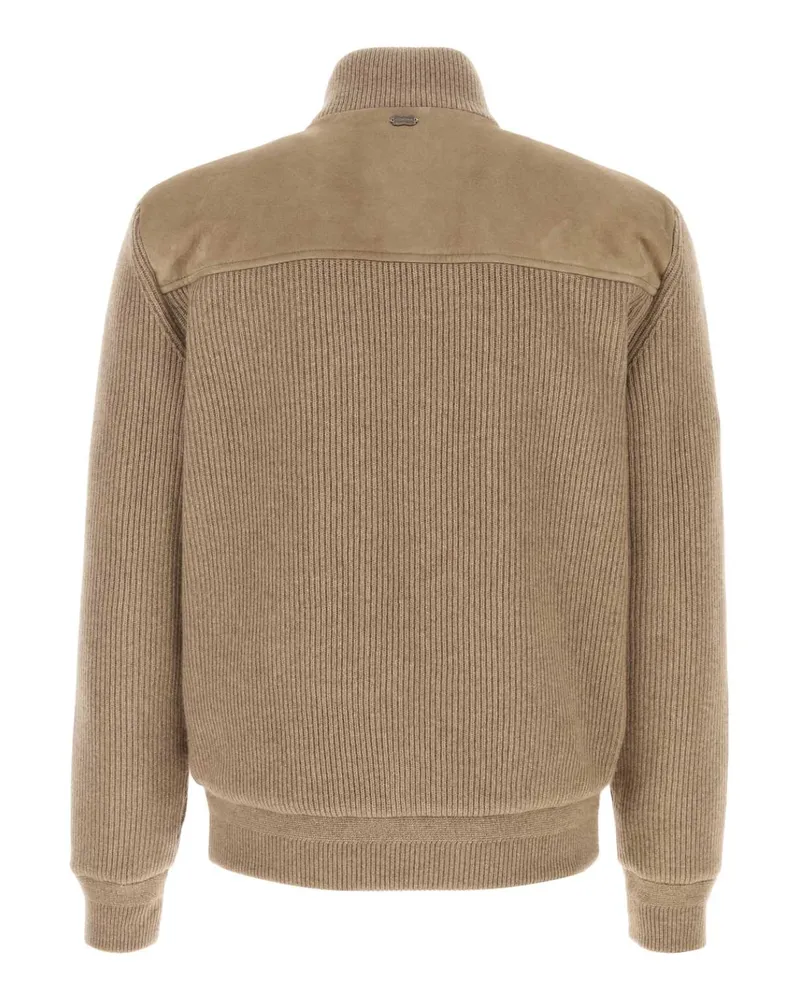 AGNONA Bomber Jacket — Beige Beige