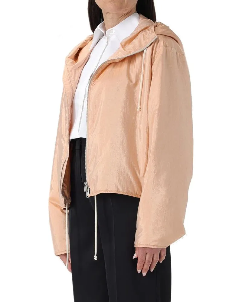 Jil Sander Women Multicolor Polyamide Shell Jacket Clothing Beige