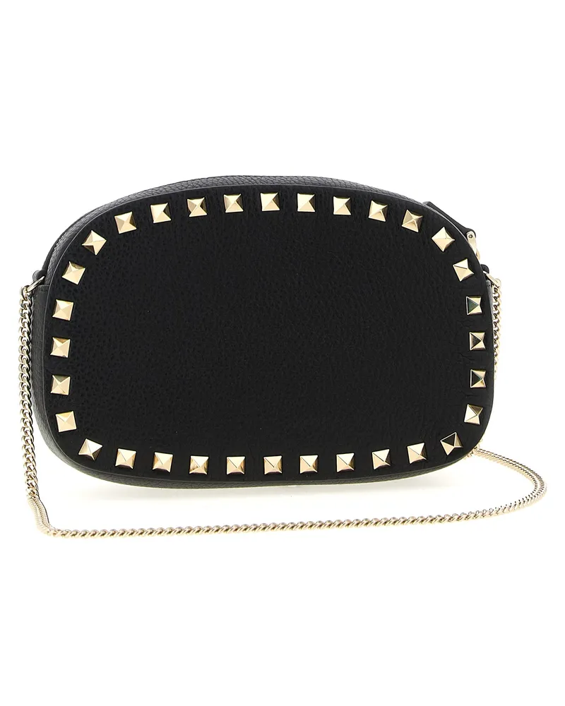 Valentino Garavani Women's Black Calfskin Crossbody Bag Black