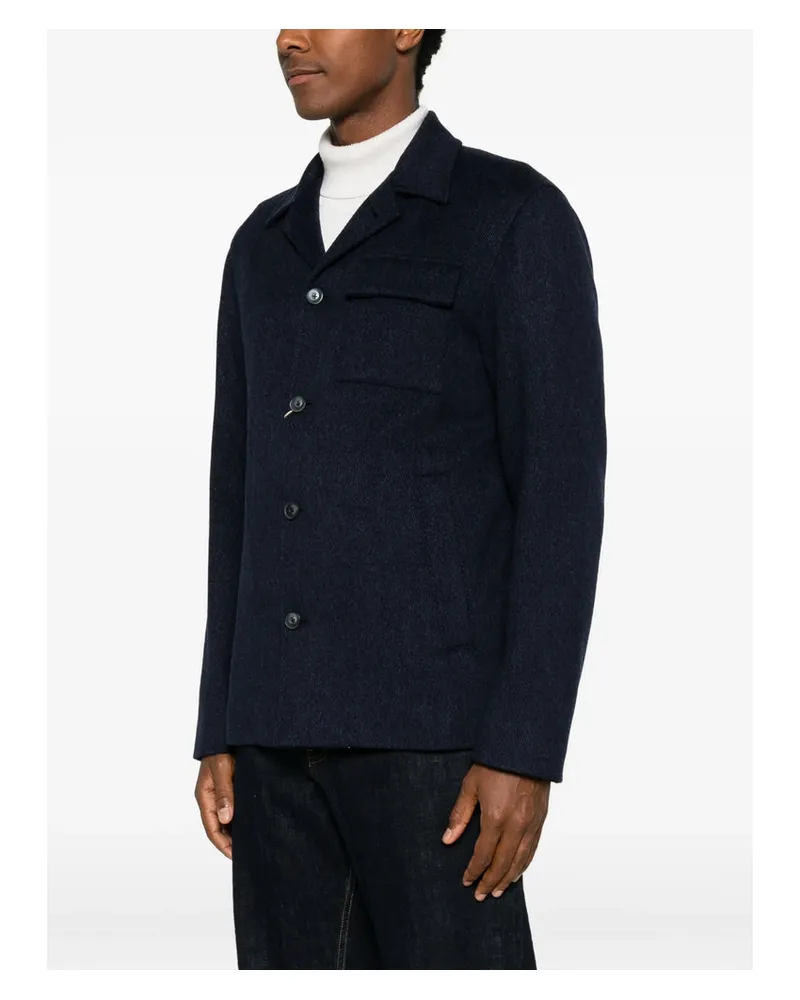 Herno Wool-Cashmere Jacket — Navy Navy