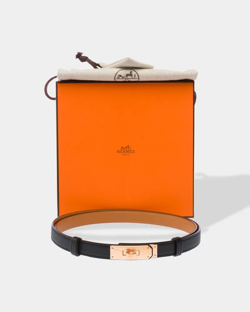 Hermès Kelly 18 Belt — Black Black