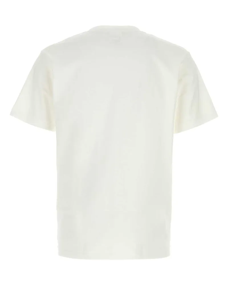 BAPE Men's White Cotton 1st Camp Baby Milo T-Shirt Whitexyellow Exterior Exterior: T-shirts And Polos White
