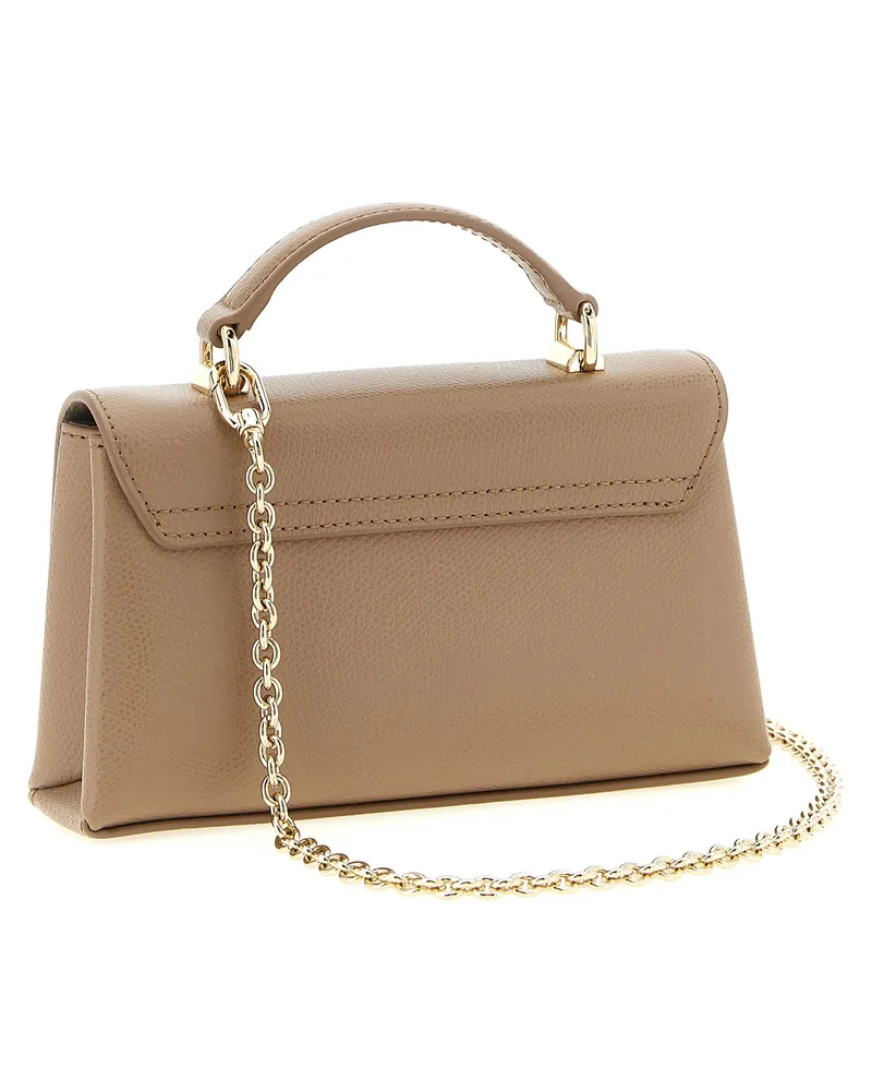 Furla 1927 Mini Top Handle Bag — Beige Beige