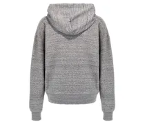 Logo-Embossed Hoodie — Grey