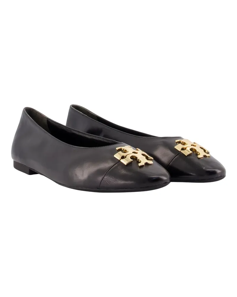 Tory Burch Women's Charlie Ballerinas -  Leather Black Lambskin Shoes Flat-Shoes Black