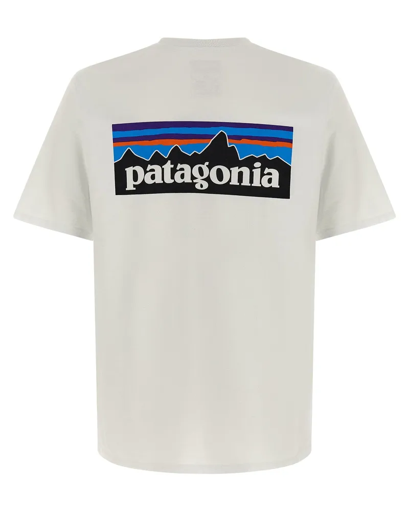 Patagonia Logo-Embroidered Cotton-Blend T-Shirt — White White