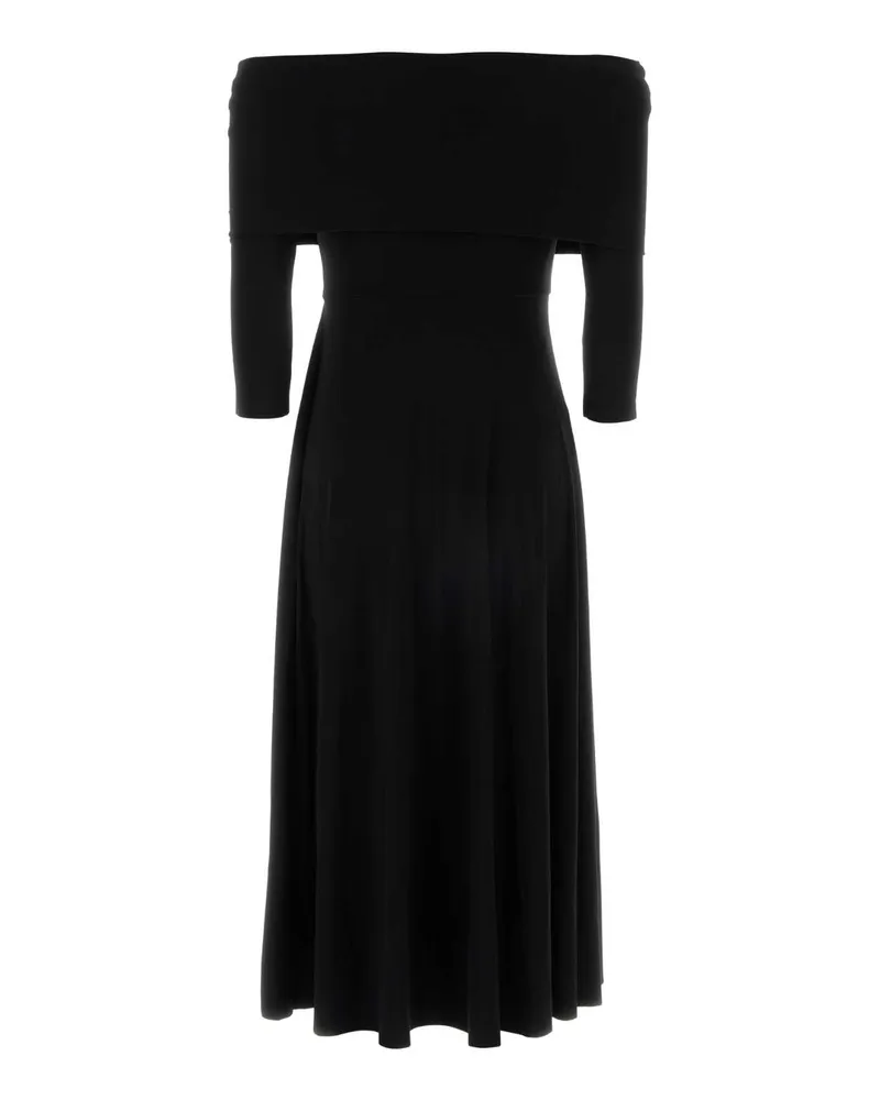 Norma Kamali Women's Black Jersey Dress Exterior: Polyester Elastane Abiti Black