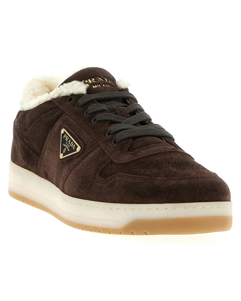 Prada Downtown Sneaker — Brown Brown