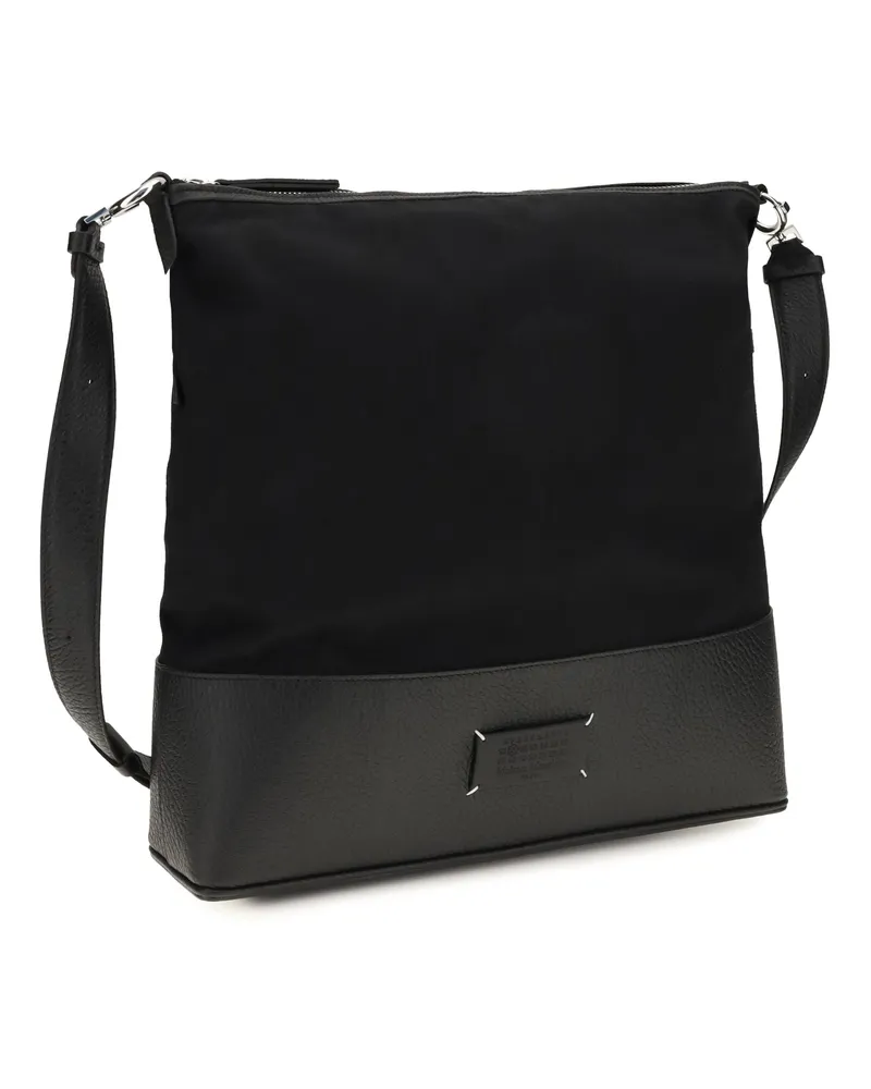 Maison Margiela Men's Medium 5ac Hobo Shoulder Bag Black Calf Leather Bos Taurus Black
