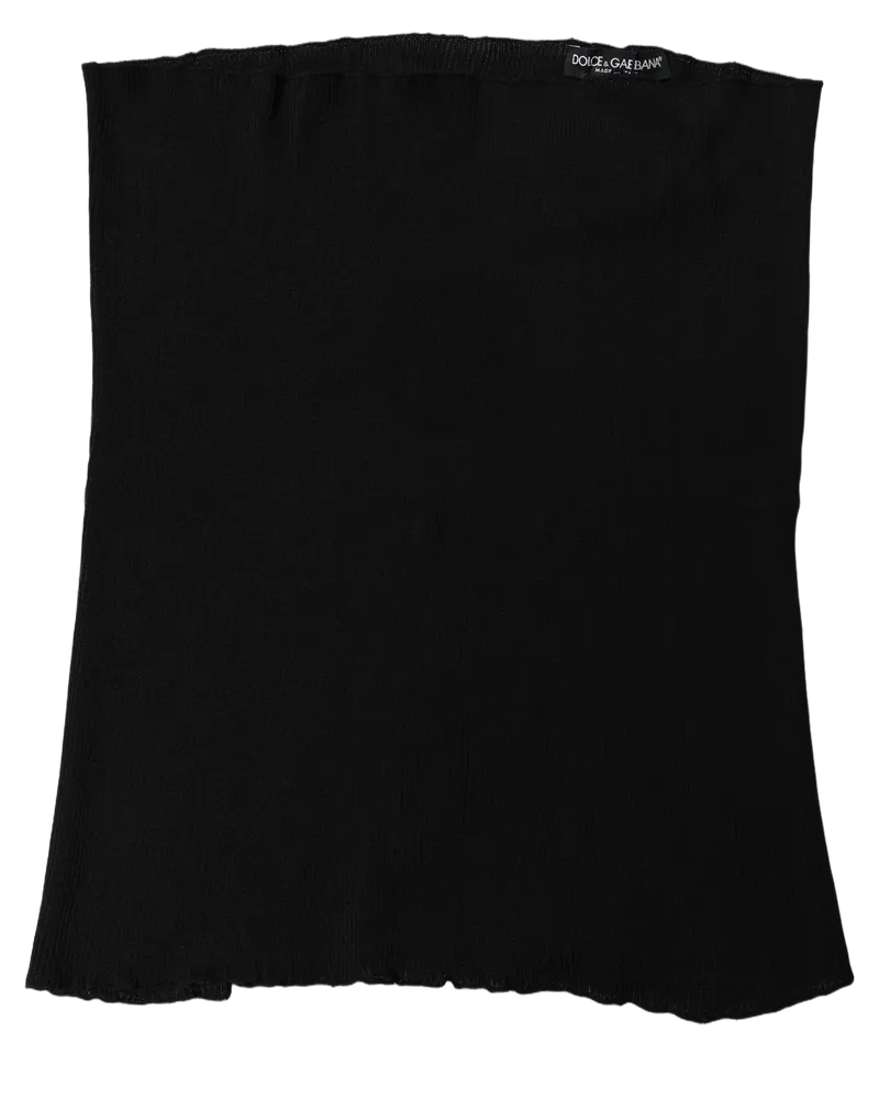Dolce & Gabbana Viscose Knit Neck Warmer — Black Black