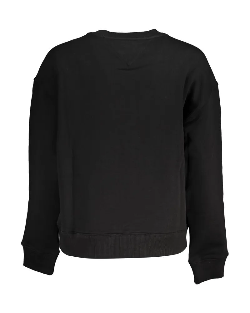 Tommy Hilfiger Logo-Embroidered Cotton Sweatshirt — Black Black