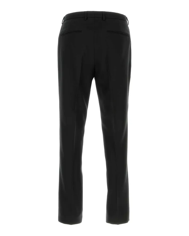 Gucci Men's Black Twill Pant Exterior: Polyester Pantaloni Black