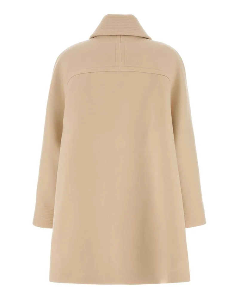 Valentino Garavani Women's Cream Wool Coat Betulla Cappotti Beige