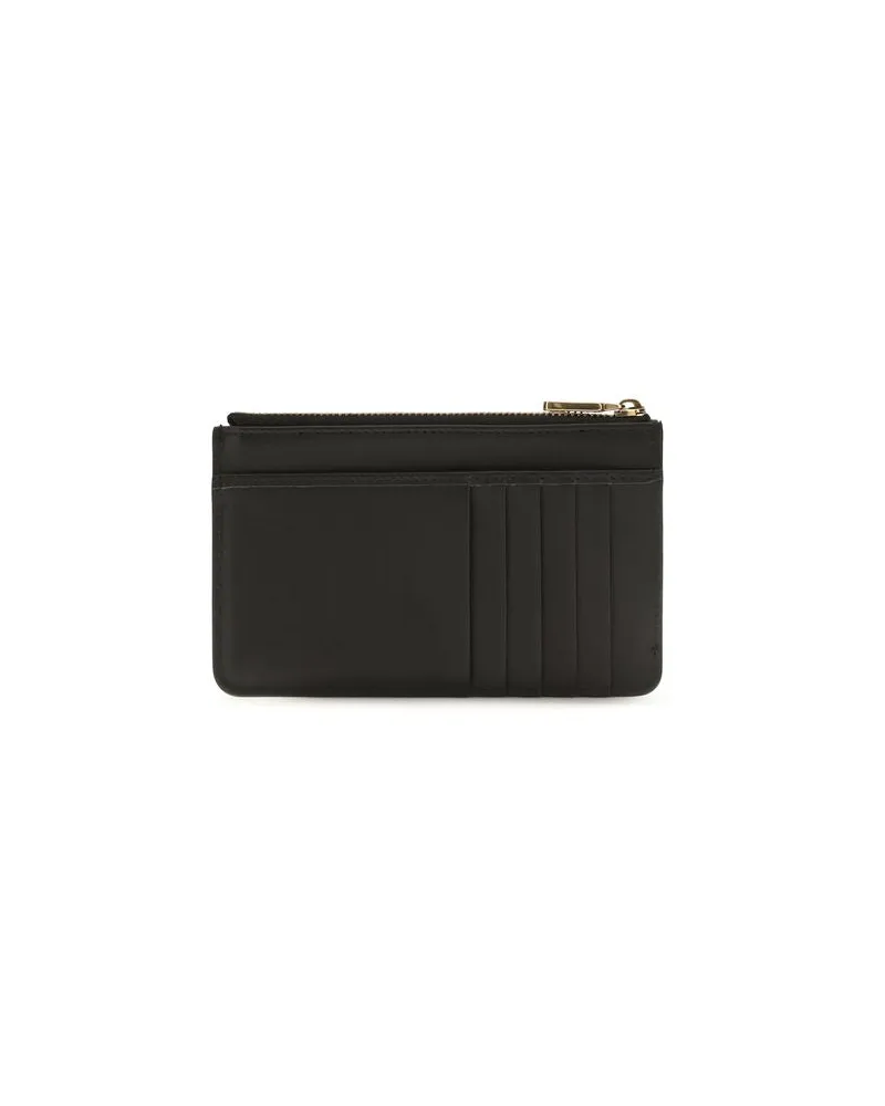 Dolce & Gabbana Women's Black Calf Leather Bos Taurus Wallet Black