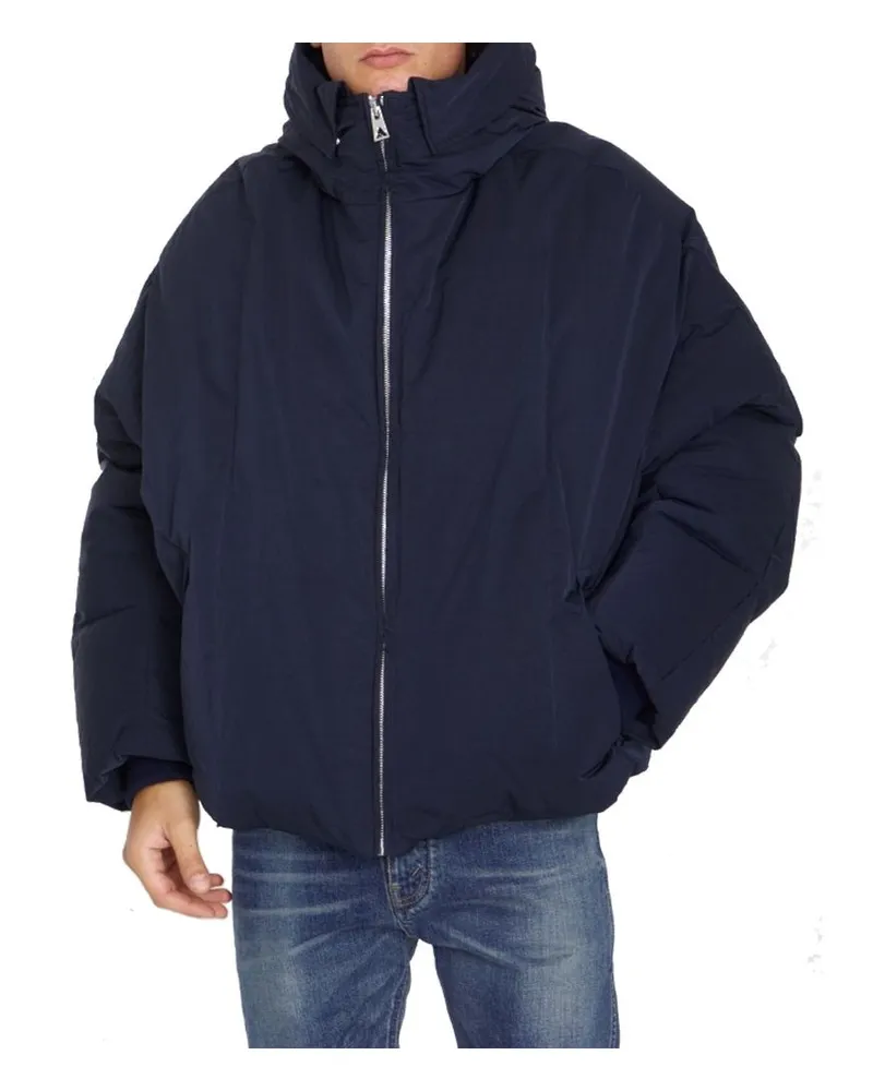 Bottega Veneta Men's Blue Polyamide Coat Clothing Navy