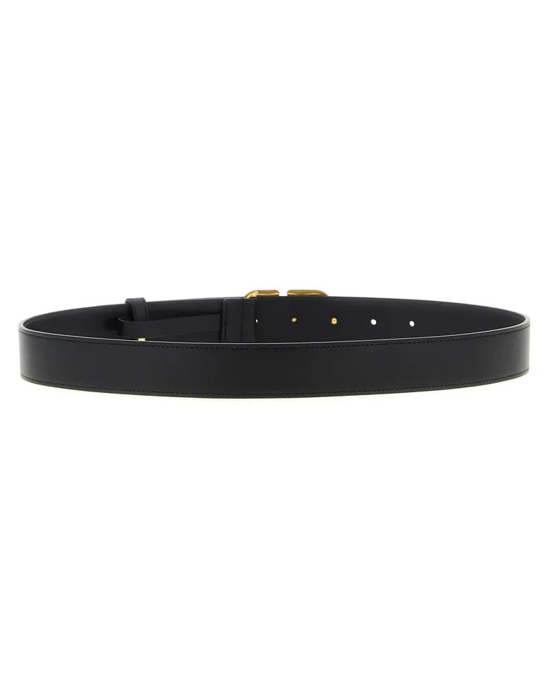 Valentino Garavani Women's Black Calfskin Regular Belt Black