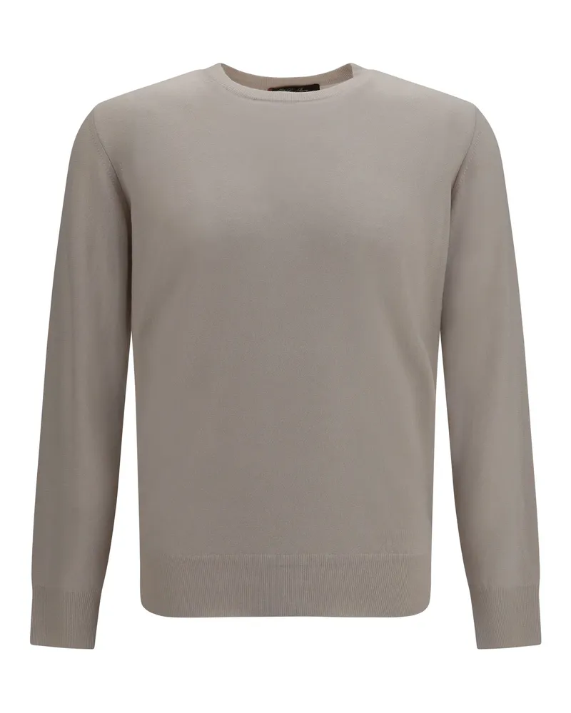 Loro Piana Men's Cashmere Sweater Grey Ice Gray