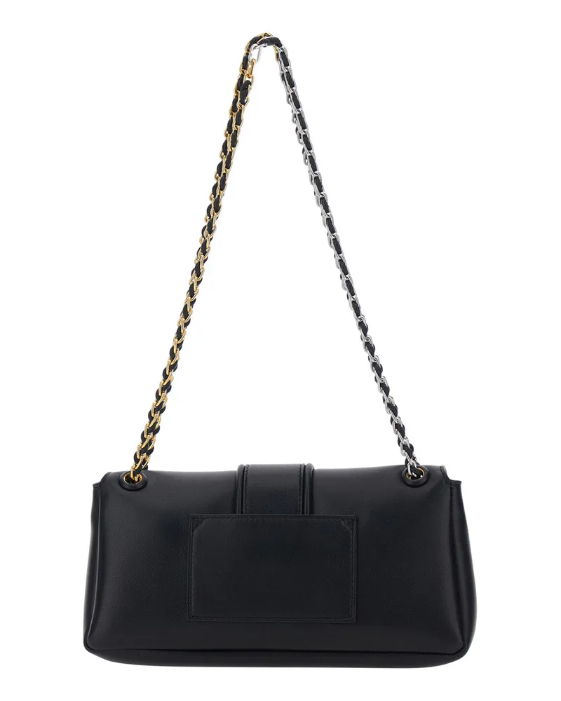 Jacquemus Women's Crossbody Bag Le Bambino Chaine Black Lamb Leather Shoulder Black