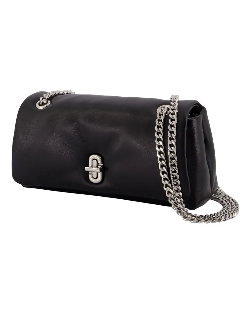 Marc Jacobs Women's The Chain Mini Wallet On -  Leather Black Lambskin Bags Wallets-On-Chain Black