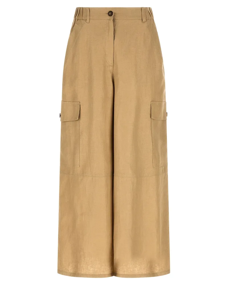 Max Mara Cargo Pants — Beige Beige