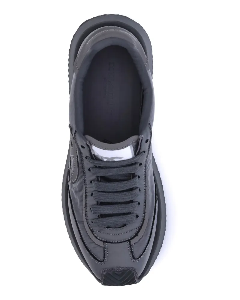Dolce & Gabbana Suede Insert Sneakers — Gray Gray