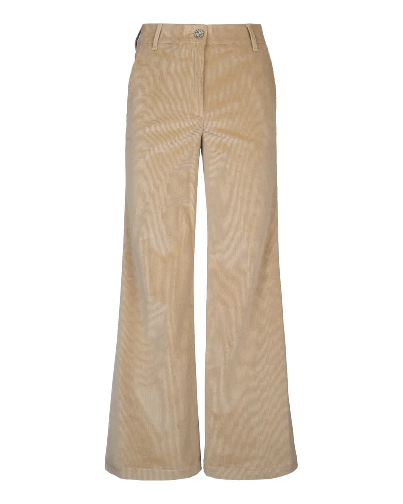 Jacob Cohën Cotton-Elastane Corduroy Trousers — Beige Beige