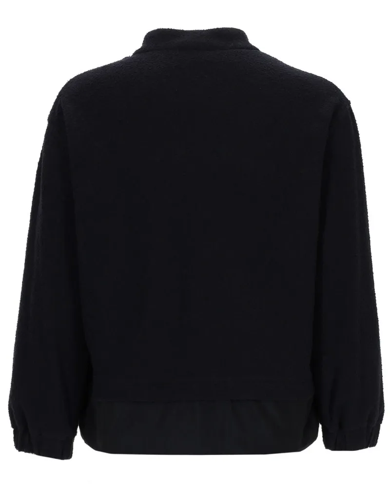 Moncler Zip-Up Polyester Cardigan — Blue Blue