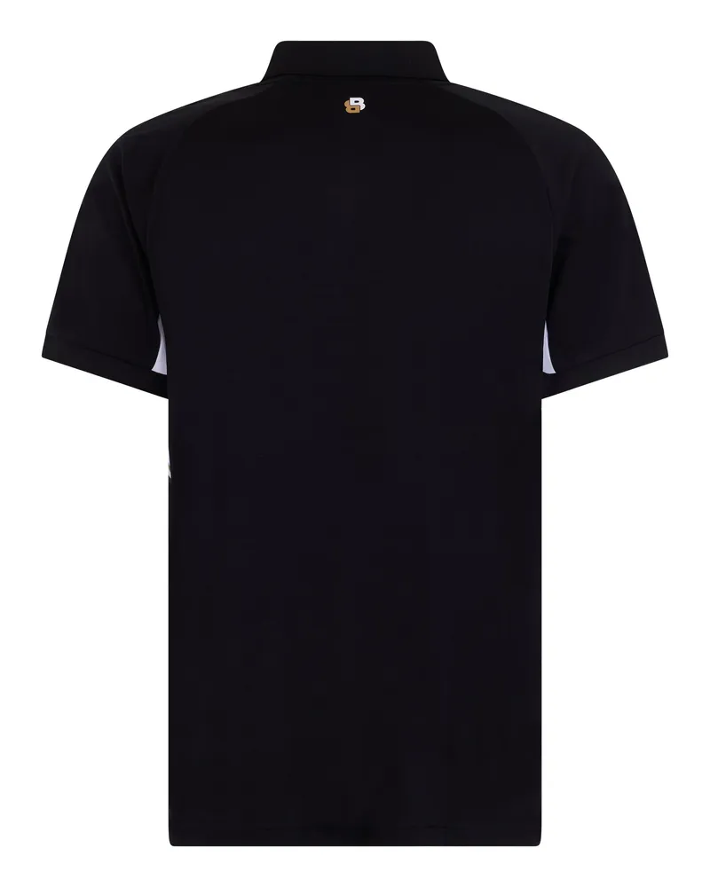 HUGO BOSS Men's Short-Sleeve Sports Polo Black Polyester Shirts T-shirts And Polos Black