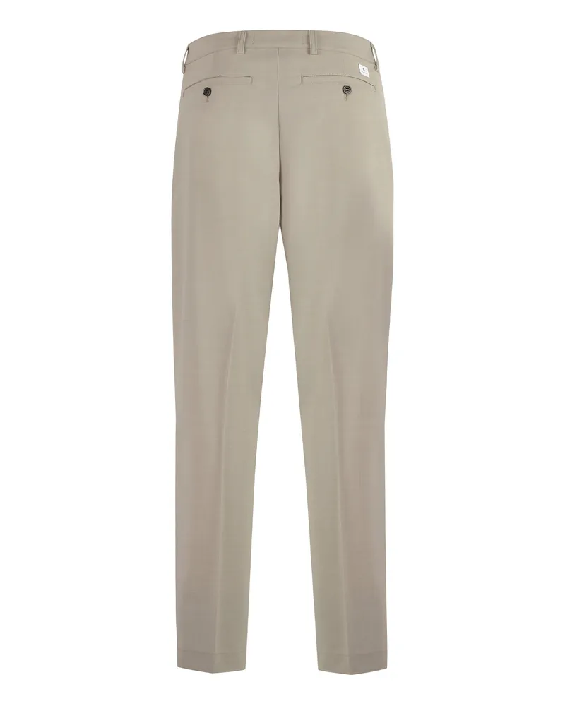 Department 5 Men's E-Motion Wool-Blend Trousers Beige Chinos Beige