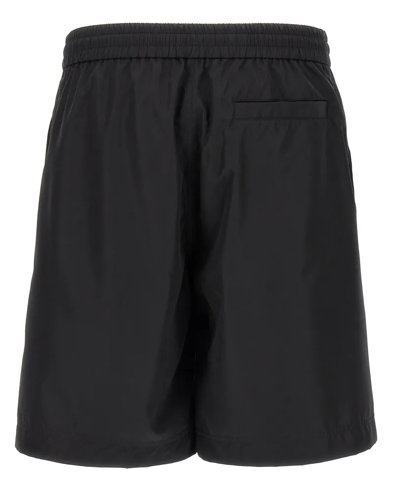 Givenchy Men's Black Polyester Bermuda Shorts Black
