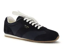 Calf Leather & Recycled Polyamide Sneaker — Blue