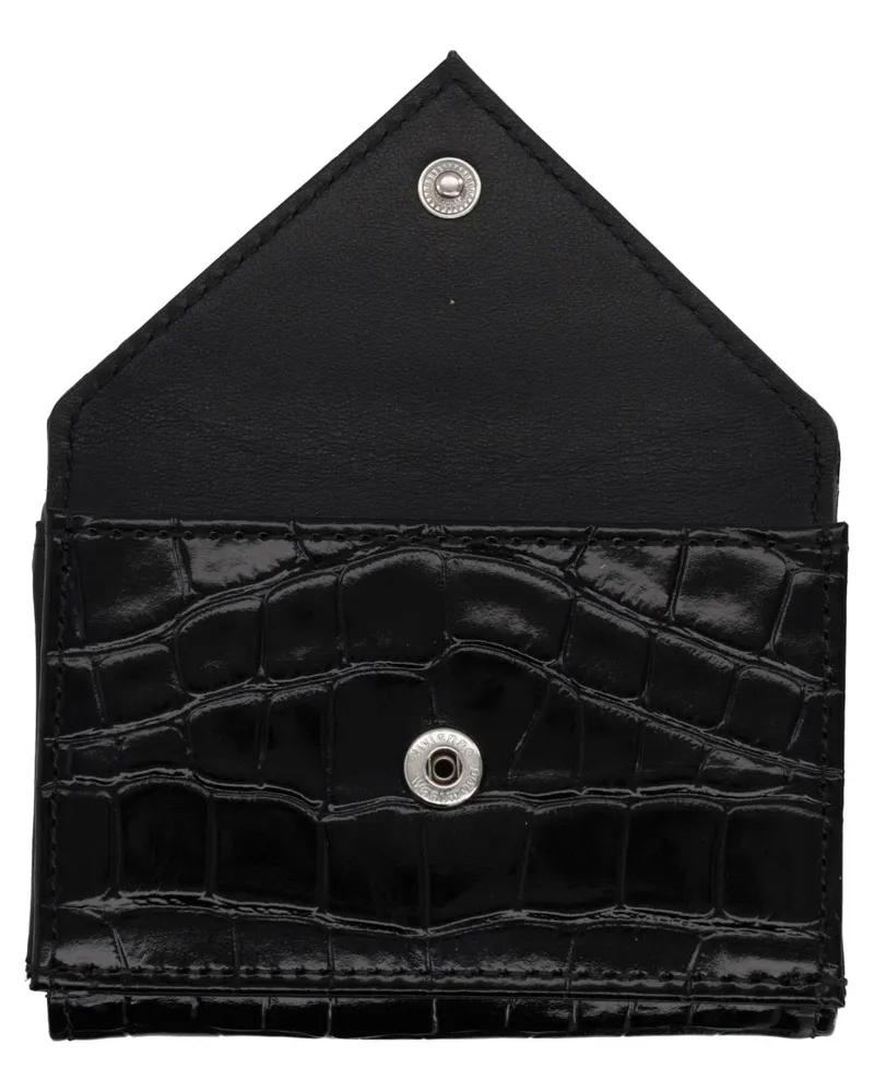 Vivienne Westwood Envelope Leather Wallet — Black Black