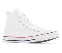 Unisex White Canvas Chuck Taylor Hi Sneakers Opticwhite