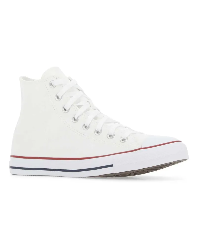 Converse Unisex White Canvas Chuck Taylor Hi Sneakers Opticwhite White
