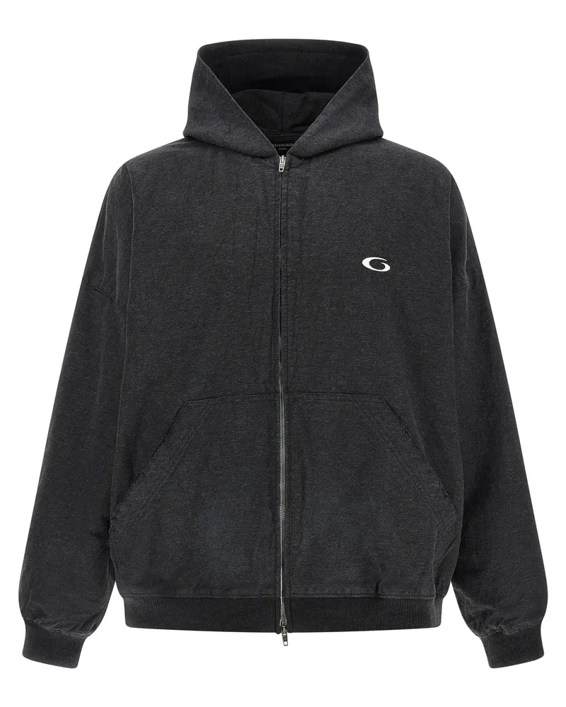 Balenciaga Men's Gray Cotton Sweatshirt Clothing Gray