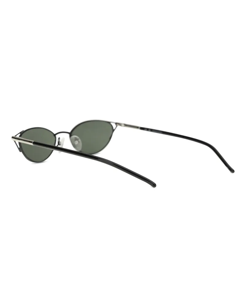 Alexander McQueen Women's Sunglasses Slim Cat-Eye Black-Smoke Metal Black/smoke Black