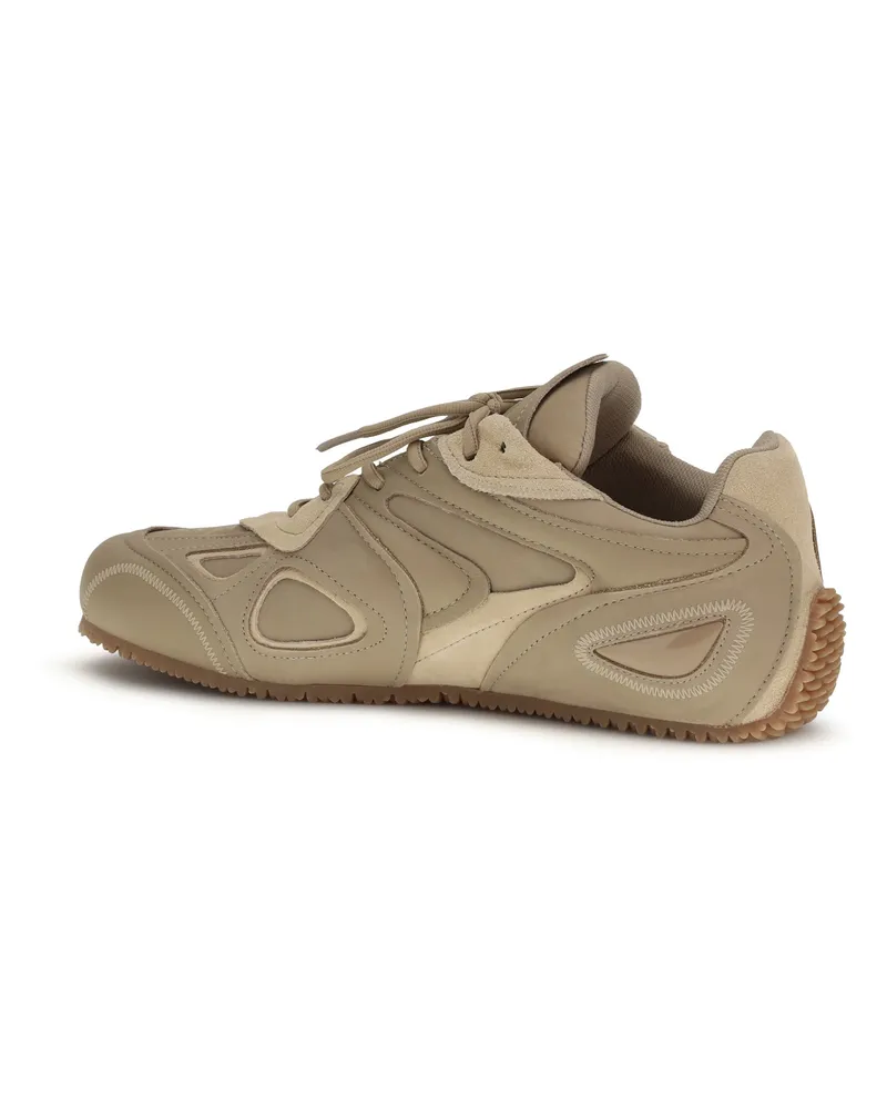 Axel Arigato Men's Sneakers Slow Runner Tan-Gum Upper Calf Leather Trainers Tan/gum Beige