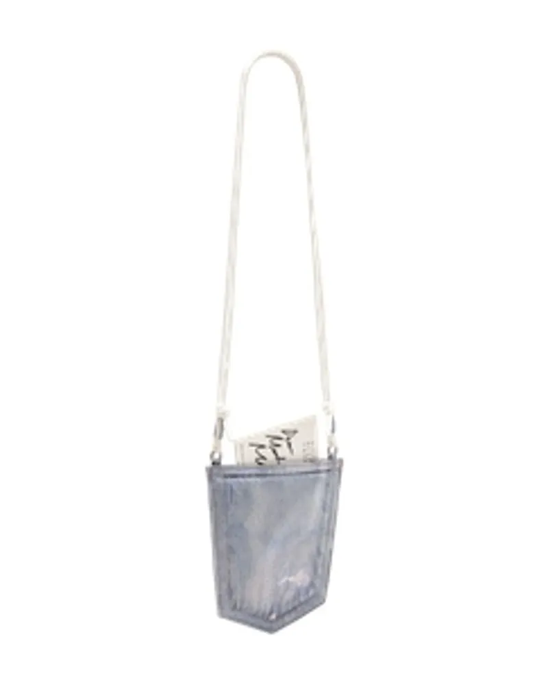 Maison Margiela Women's Pocket Crossbody Polyester Blue Plastic Bags Crossbodies Blue